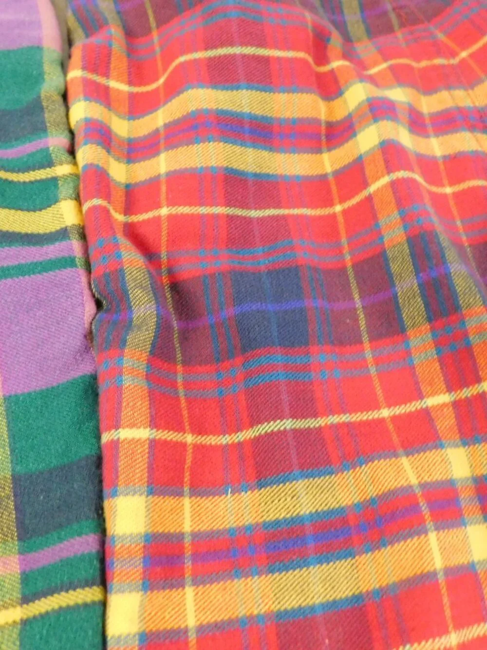 BE Basic Editions Cotton Girls Shorts Plaid sz 10